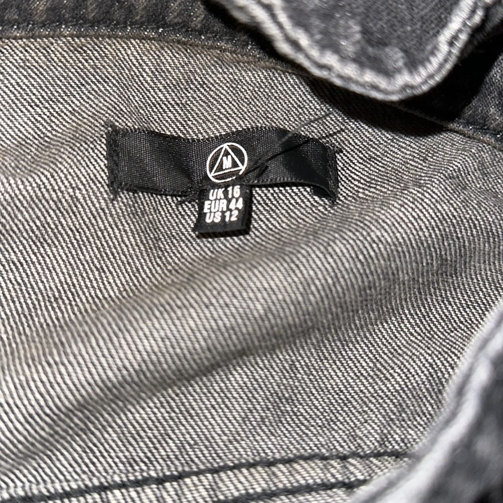 Black Misguided Denim Button Jacket - image 2